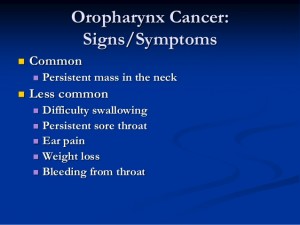 throat cancer symptoms