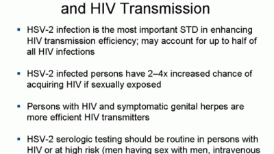 HIV and herpes